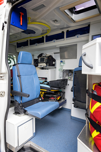 Modern ambulance interior