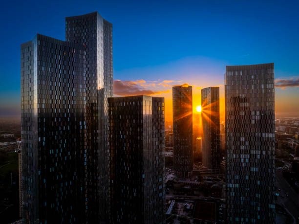 istock Sunset in downtown Manchester, Winter Series 1 1965689768