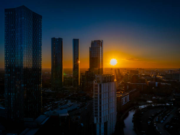 istock Sunset in downtown Manchester, Winter Series 3 1965689777
