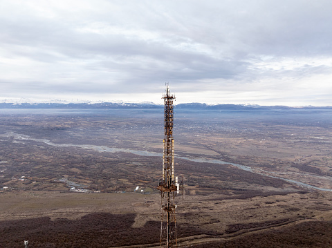 Communication Tower in Georgia. Taken via drone.