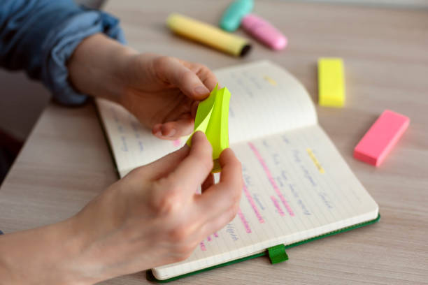 istock Agenda organize with color-coding sticky for time management 1965885516