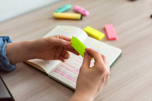istock Agenda organize with color-coding sticky for time management 1965885517