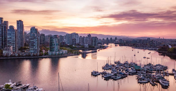 istock Marina and Buildings in False Creek. Downtown Vancouver 1966000504