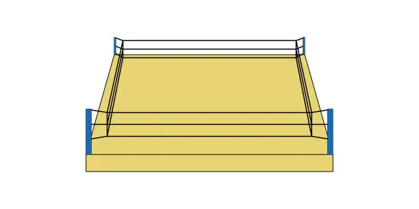 Vector illustration of boxing ring icon