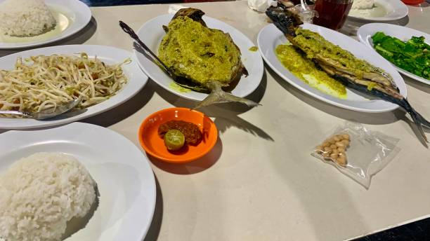 istock Grilled seasoned fish dish for dinner in Batam Indonesia 1966053402