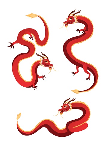 Chinese Dragon for Happy Chinese New Year or Lunar new year