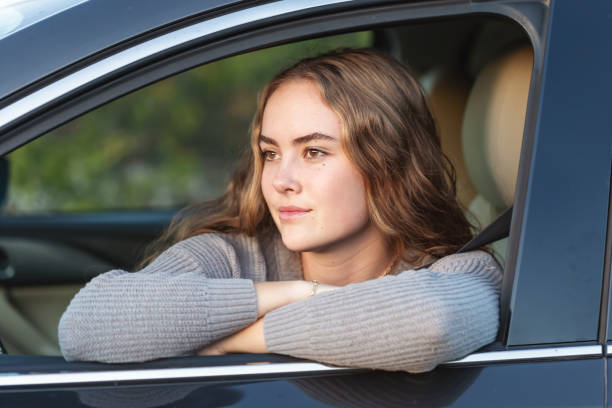 Free Stock Photo of Woman Looking Out of Car Window | Download Free ...