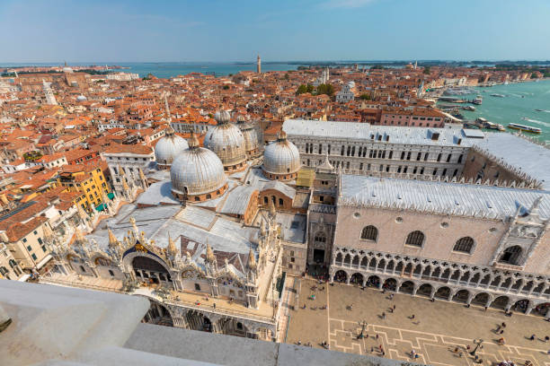 istock Old houses and Saint Mark's Basilica in Venice, Italy 1966265815