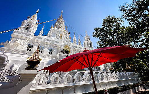 wat phra that si mueang pong temple in Chiang Mai, Thailand, south east asia