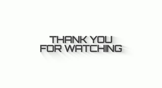 Thank you for watching Text Animated Video.