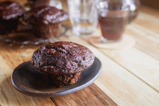 istock Homemade double chocolate banana muffins 1966503899