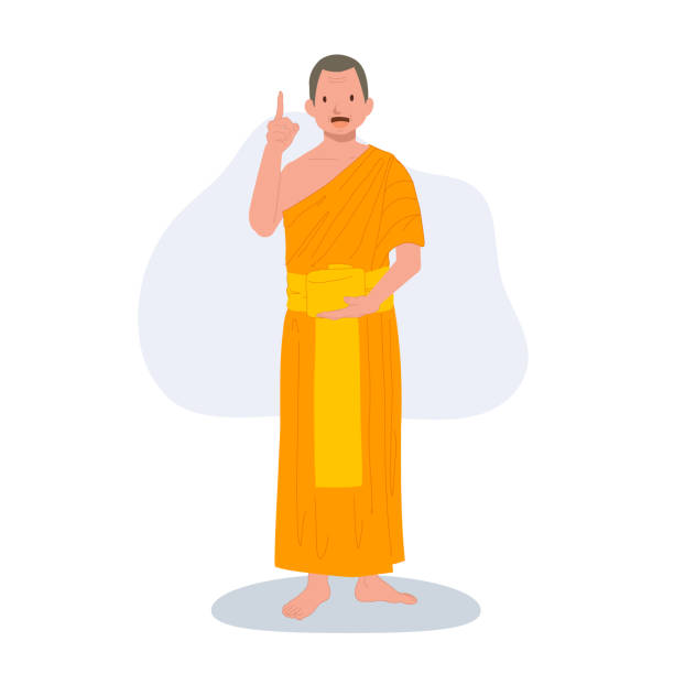 istock Thai Monk as a teacher is giving knowledge in buddhism. or giving suggestion 1966561295
