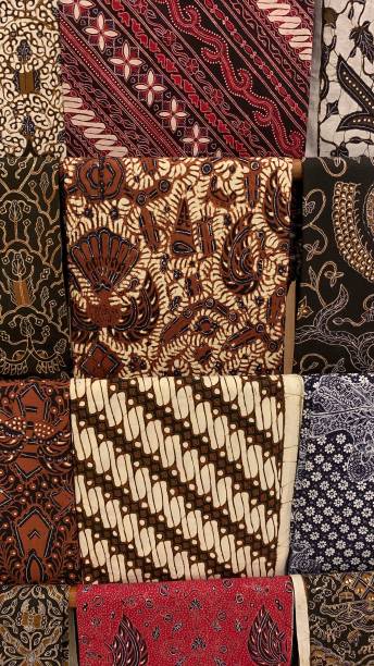 istock Indonesian traditional textile “batik” as a background 1966784515