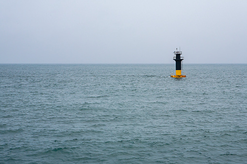 sea ​​with buoys