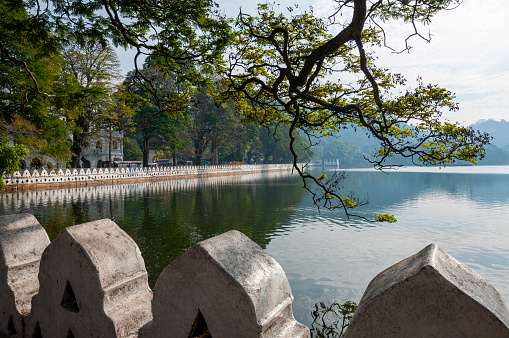 Walk in Kandy with a view of the popular Kandy Lake, also known as \