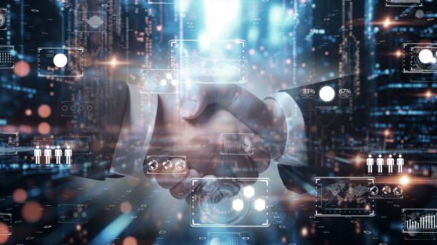 istock Smart city, digital world, Global communication network concept. 6G Business graph. Global business. 1967030222