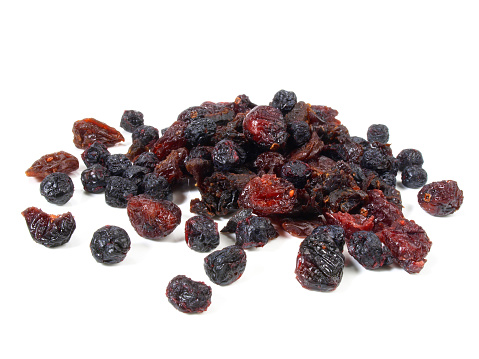 Dried Berries on white Background