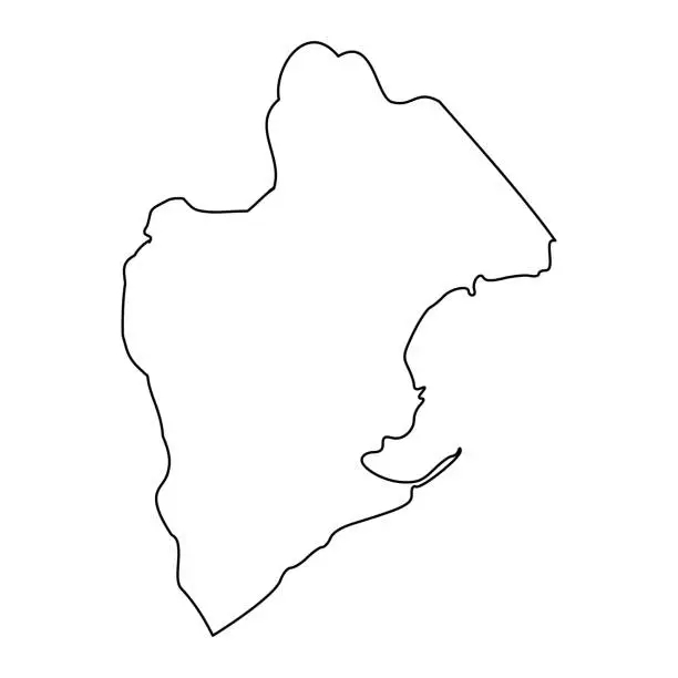 Vector illustration of Panama Oeste Province map, administrative division of Panama. Vector illustration.