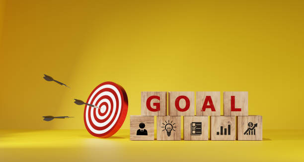 istock woods block step on table with icon Action plan, Goal and target, success and business target concept, project management, company strategy 1967077932
