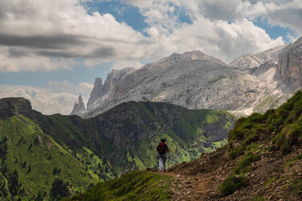 istock mountain landscape inside Val di Fassa, Dolomites 1967095752