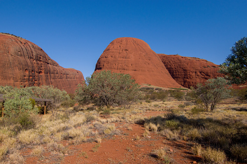 Butte rock in the desert of South Australia.