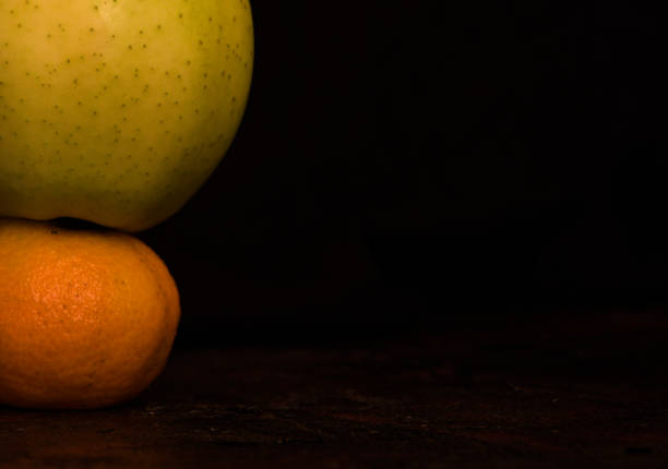 still life with orange fresh mandarin