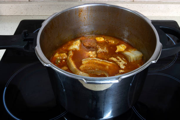 istock A pot with Andalusian chickpea stew, close-up. 1967316114