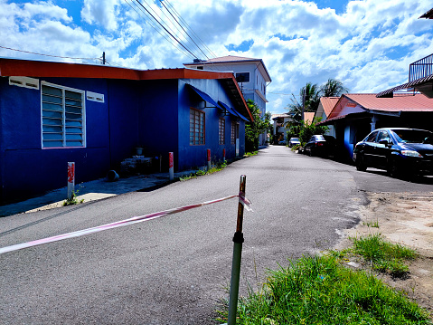 A typical village in the suburban area of metropolitan Kuala Lumpur.