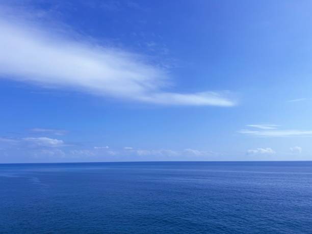 istock Blue sea, sunny sky, white clouds. 1967387930