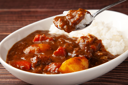 Japanese national food curry rice