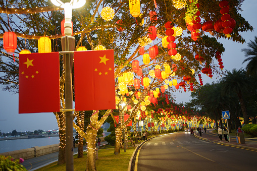 Chinese New Year decoration atmosphere - stock photo