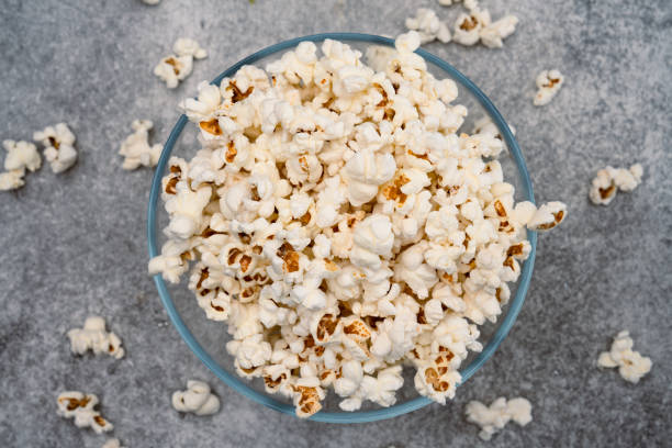istock Salted popcorn in glass bowl 1967539935