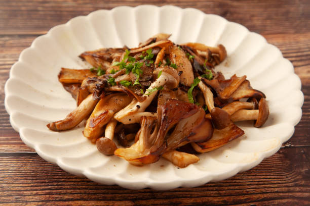 istock Stir-fried mushrooms with butter and soy sauce 1967540837