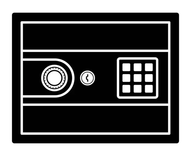 Vector illustration of A Safe Isolated Vector Silhouette