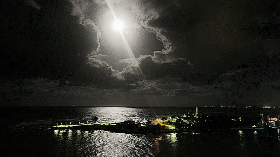 Moon Over Harbor