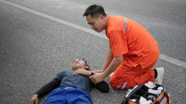 istock Asian rescue or emergency helping accident victims 1967608495