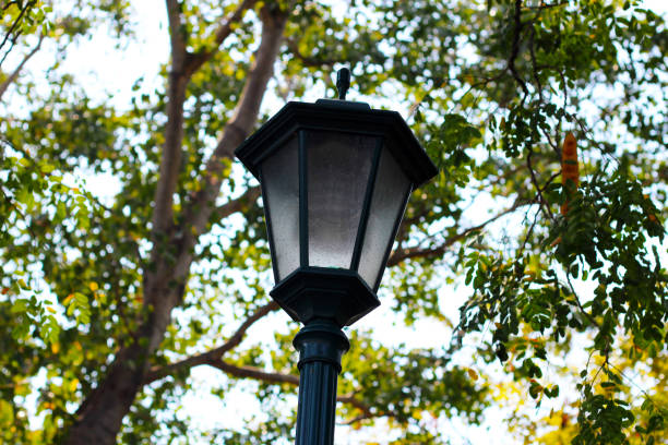 istock Vintage park street lamp post 1967665812
