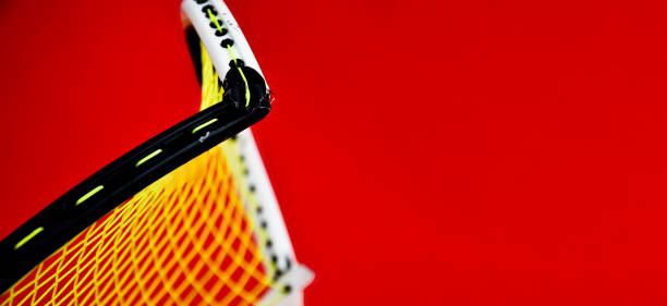 istock Broken frame racket of badminton sport 1967670758