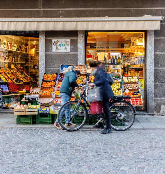 A Street Store of Rome City, Italy.