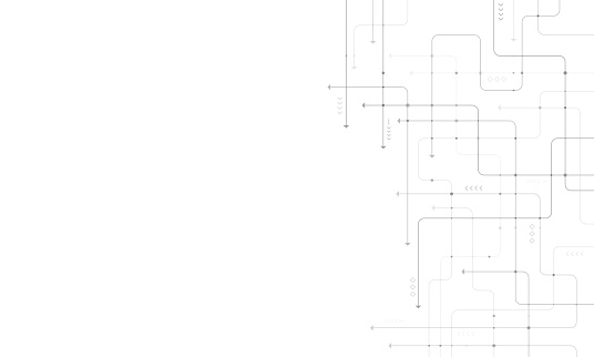 Digital technology background. Concept with technology line. Circuit board background technology