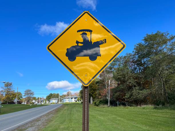 istock Golf Cart Crossing Sign 1967709413