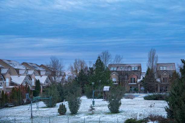 Beautiful winter landscape during January in Romania