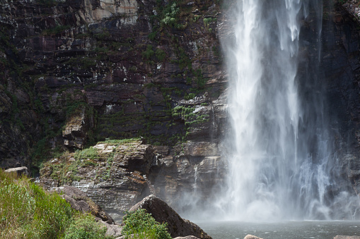 Serra da Canastra National Park, in Minas Gerais, in the municipality of São Roque de Minas,
Waterfall, waterfall, spring