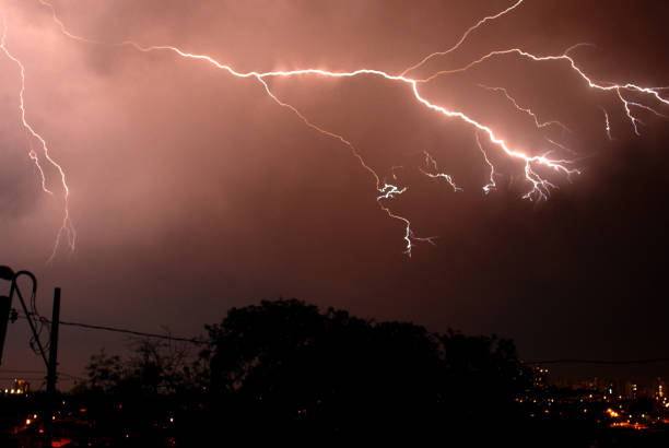 istock Lightning The line of lightning in the sky 1967847047