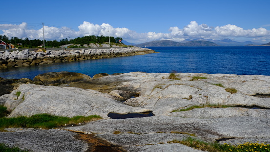 View in the north of Norway in summer