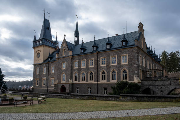 Zruc nad Sazavou – castle, view from the garden.