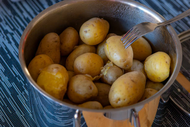 istock a cooking pot with unpeeled cooked potatoes 1967939515