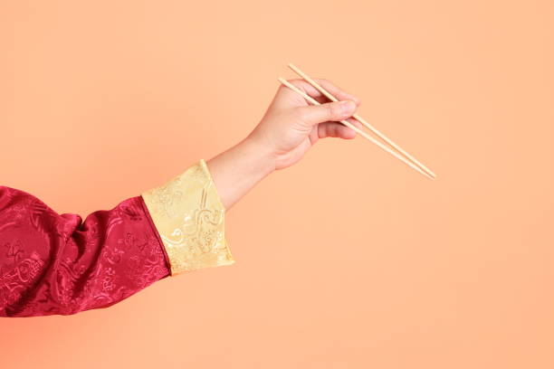 Chopsticks on the table in the restaurant