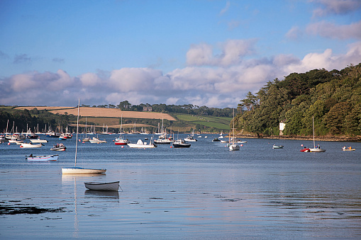 Early evening on the estuary of the Helford River, Cornwall, UK