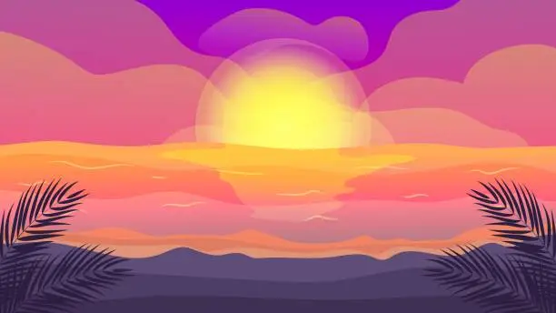 Vector illustration of Summer Scene 8